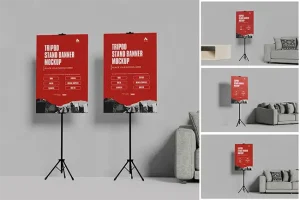 bahan tripod banner