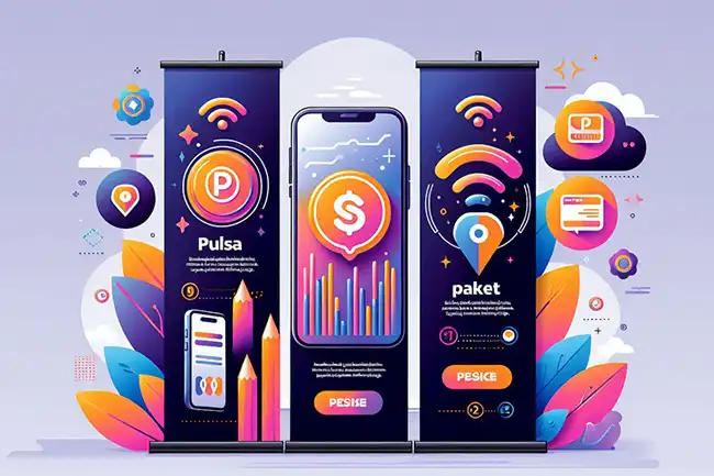 banner konter pulsa