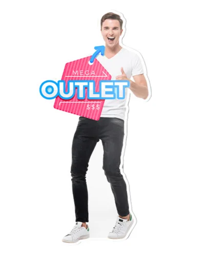 Print human standee/POP Display